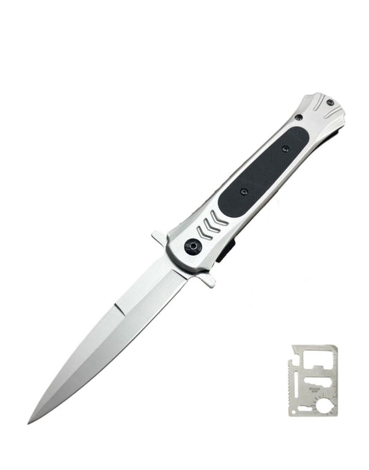 Self-Defense EDC Folding Pocket Knife & Camping Multi-Tool Card Combo