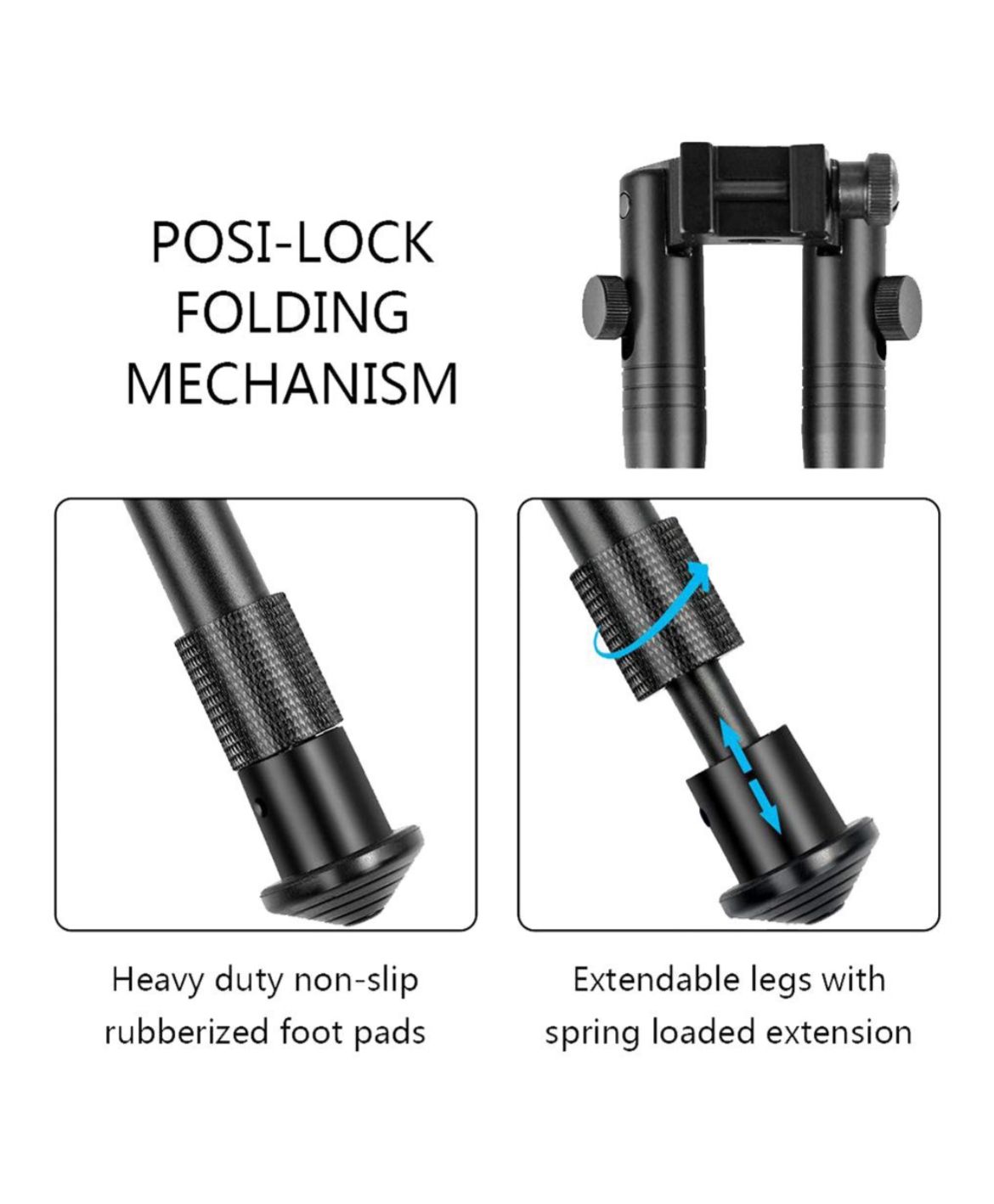 Tactical Adjustable Rifle Bipod