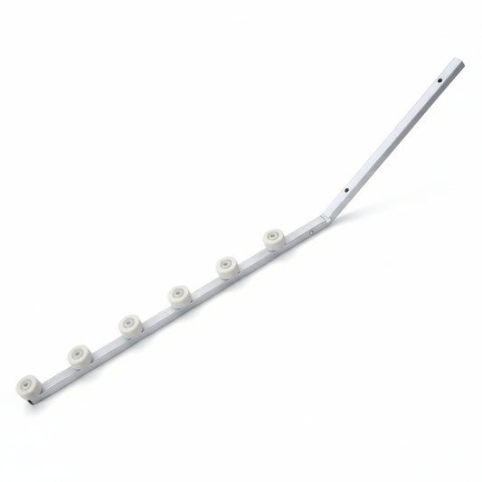 Nemtek Fence Pole - 6Line Square Tube Angled White