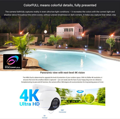 EZVIZ H80x WIFI 4K Wi-Fi Pan & Tilt Camera