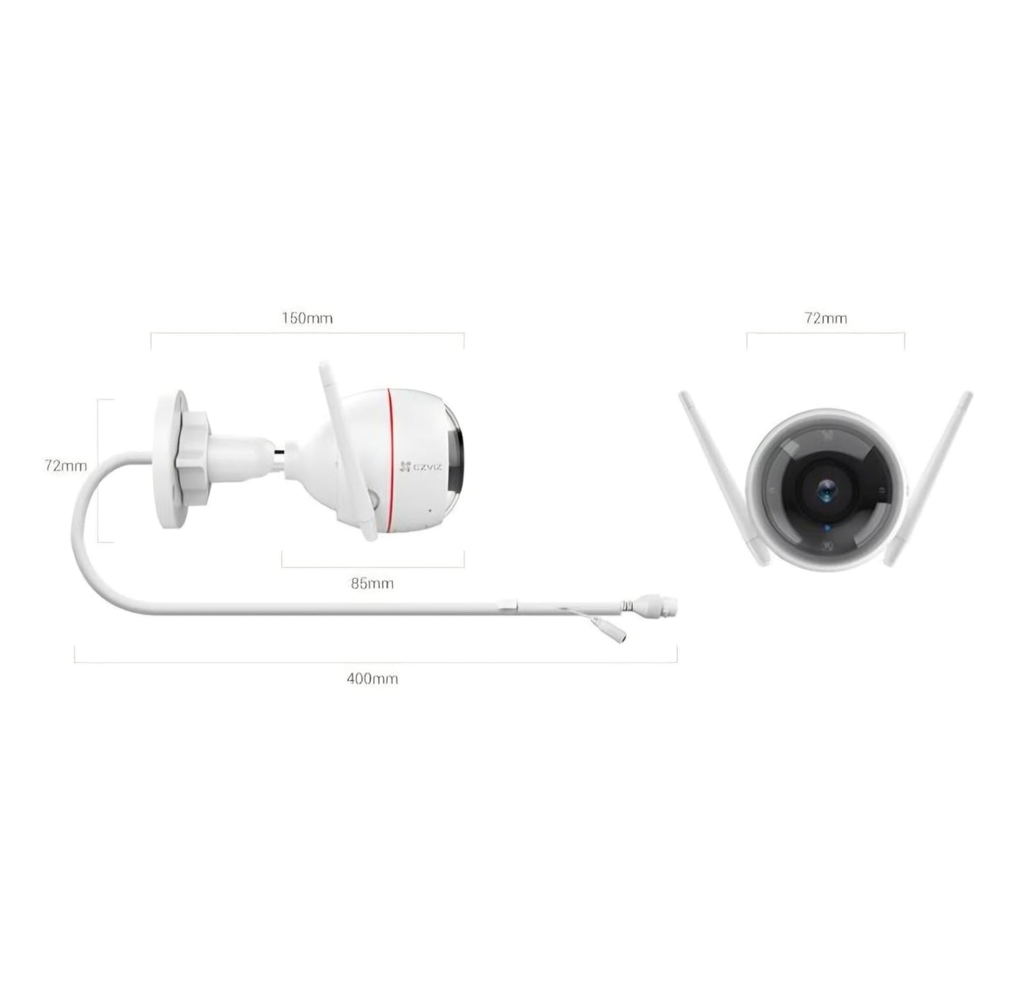 EZVIZ C3W Pro 4MP 2K WiFi Outdoor Security Camera with Colour Night Vision