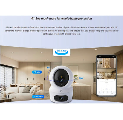 EZVIZ H7C Dual 2K+ Patrol Mode Pan/Tilt WiFi Indoor Camera