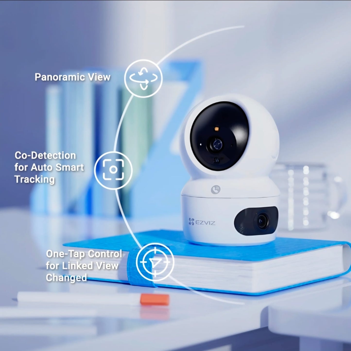 EZVIZ H7C Dual 2K+ Patrol Mode Pan/Tilt WiFi Indoor Camera