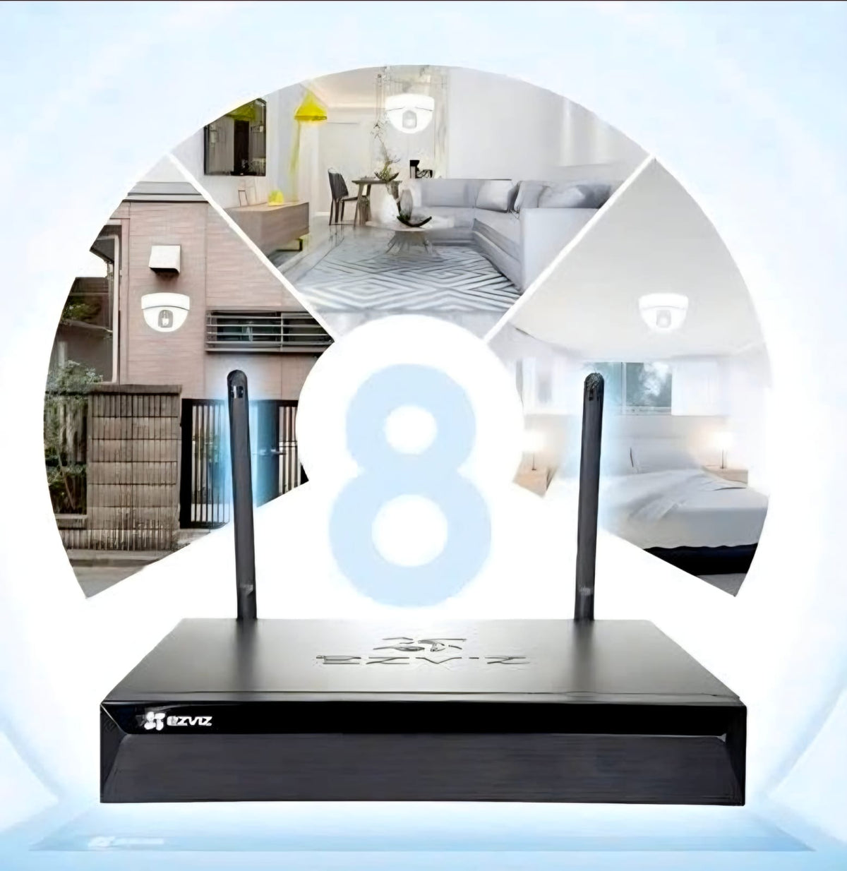 EZVIZ Smart Home 8ch NVR/ 4 Camera 2K Kit with 1TB HDD