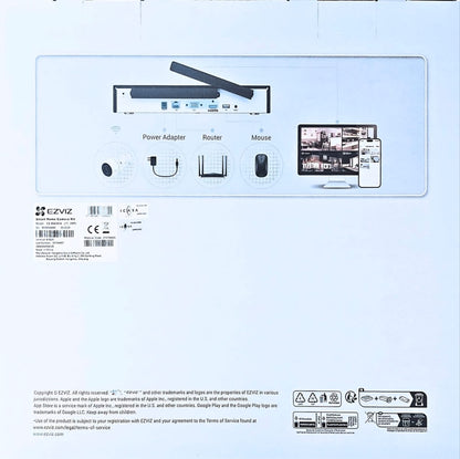 EZVIZ Smart Home 8ch NVR/ 4 Camera 2K Kit with 1TB HDD