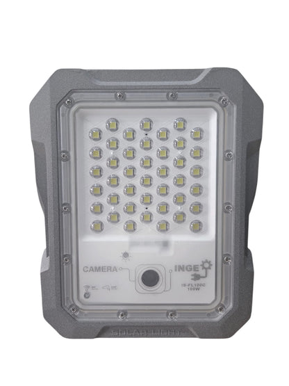 Inge 100W LED Cool White Solar Light with built in WIFI Camera