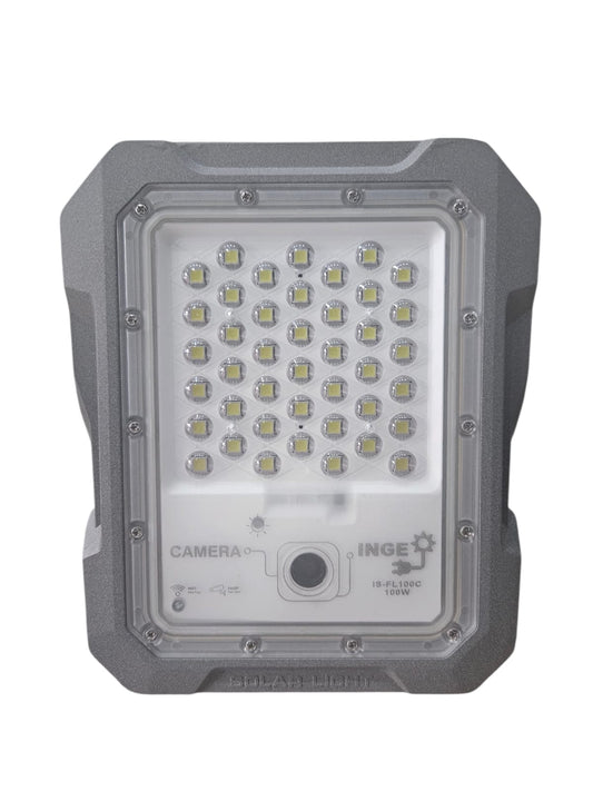 Inge 100W LED Cool White Solar Light with built in WIFI Camera