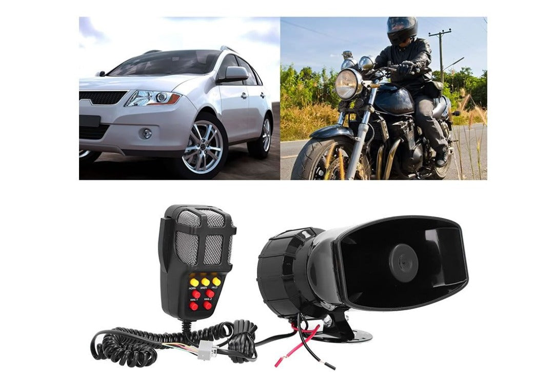 Car Alarm Electronic Horn square port 7-tone 12V