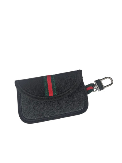 Car Key Signal Blocker Leather Pouch