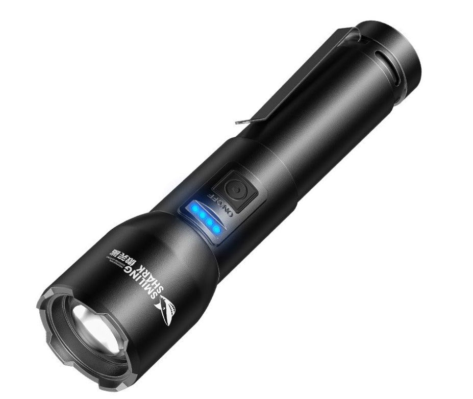 Smiling Shark 7000 Lumens Rechargeable Flashlight
