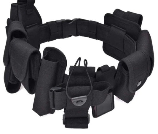 Universal Tactical Belt with Utility Pouches Included