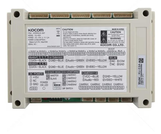 Kocom Interface Expansion Unit for 4 Door Cameras and 16 Monitors