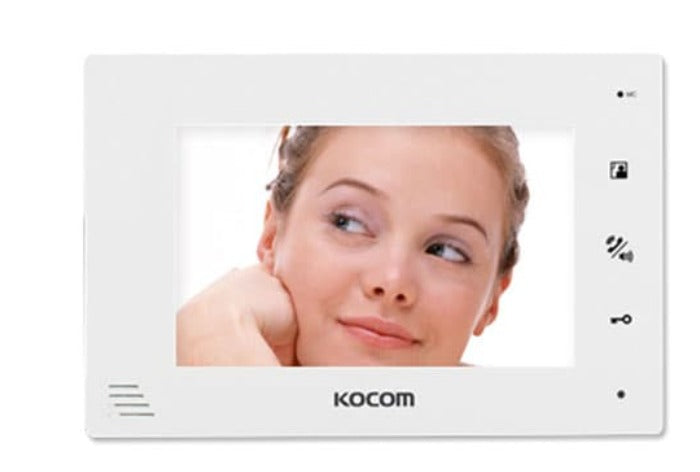 Kocom 4wire 7" Col Handsfree Monitor - White