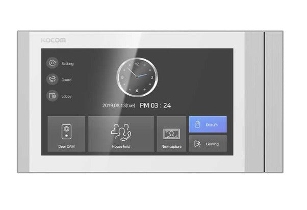Kocom 4 Wire Apartment System 7" Monitor Only (KVC-S701EBC)