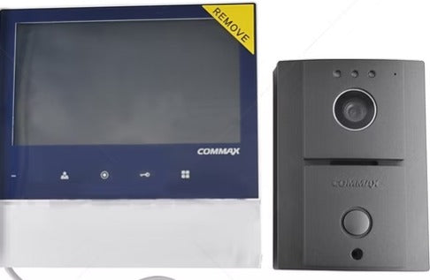 Commax Col 7" Hands Free Touch Button VideoInt Kit CDV-70H/DRC-4L