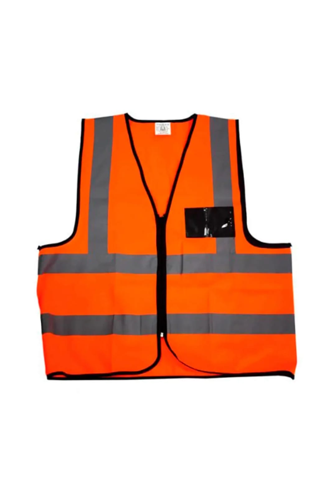 Reflective Vest Orange Zip