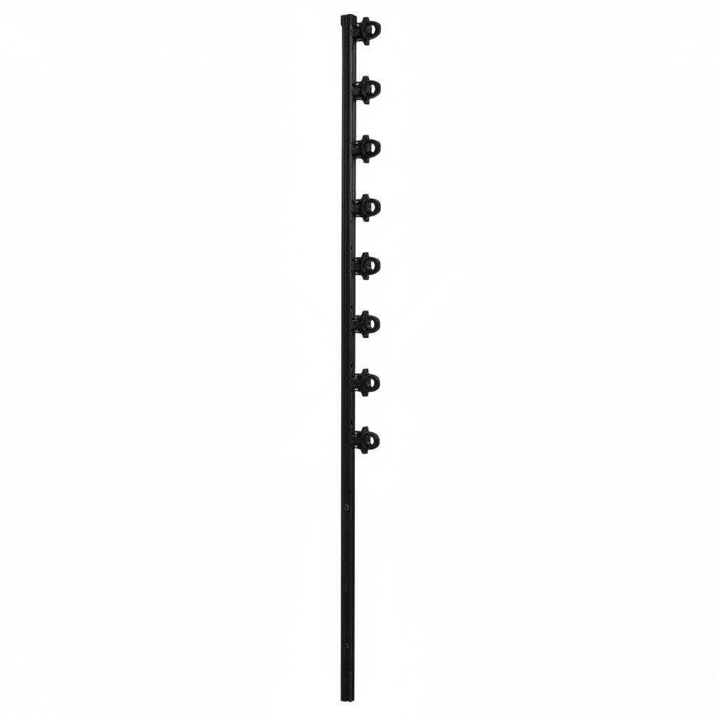 Nemtek Fence Pole - 8Line SQ Tube Jurassic Galv Straight PC BB