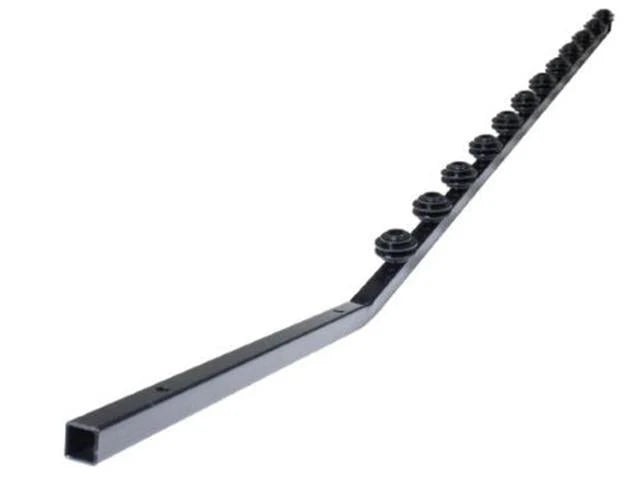 Fence Pole 12Line Square Tube Golf Black