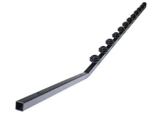 Fence Pole 12Line Square Tube Golf Black