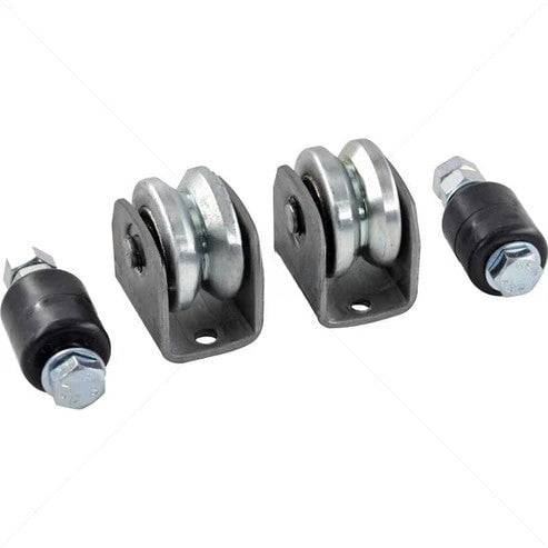 Gate Wheel Kit - 60mm Electro Plated