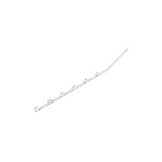 Nemtek Fence Pole - 6Line Flat Bar Angled White