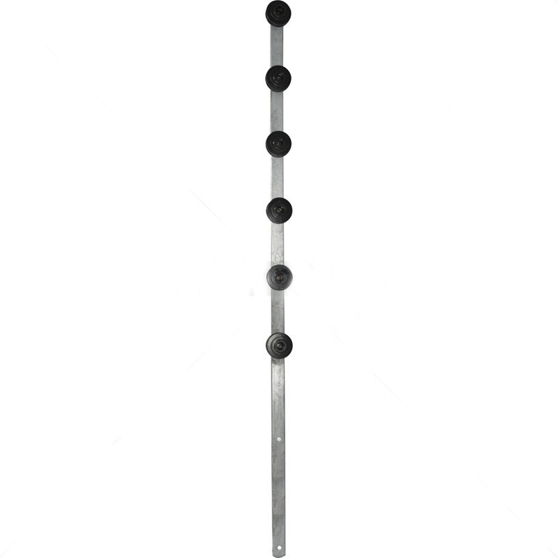 Nemtek Fence Pole - 6Line Flat Bar Galvanised Straight BB