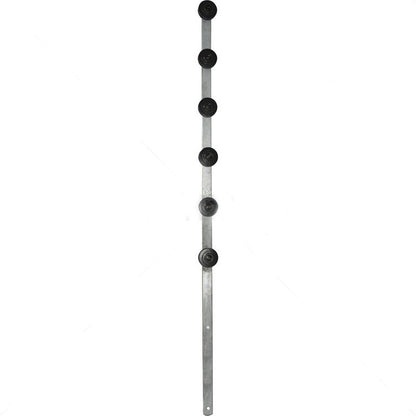 Nemtek Fence Pole - 6Line Flat Bar Galvanised Straight BB