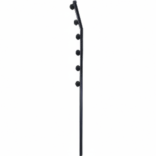 Nemtek Fence Pole - 6Line Square Tube Golf Black