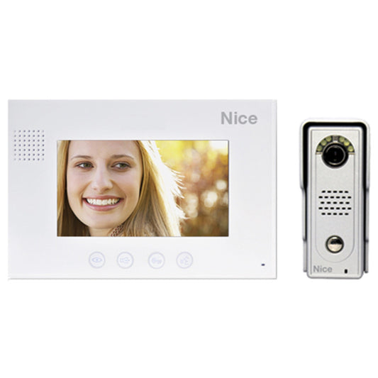 NICE 7" Colour Video Intercom Kit DC Alu