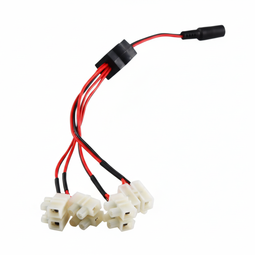 Securi-Prod DC Female Connector 4 Way Splitter with Connectors