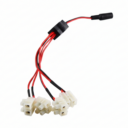 Securi-Prod DC Female Connector 4 Way Splitter with Connectors