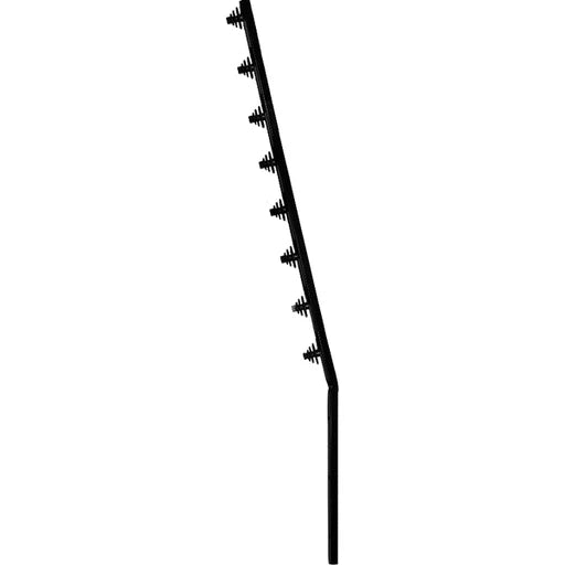 Fence Pole 10Line Angle Tube Black