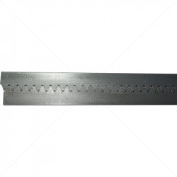 Steel Rack - 30 x10mm x 2m incl 4 x Angle Brackets