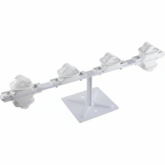 Nemtek Fence Pole - 6Line Low Profile White