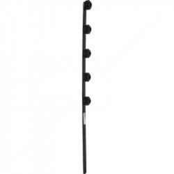Nemtek Fence Pole - 5Line Flat Bar Black