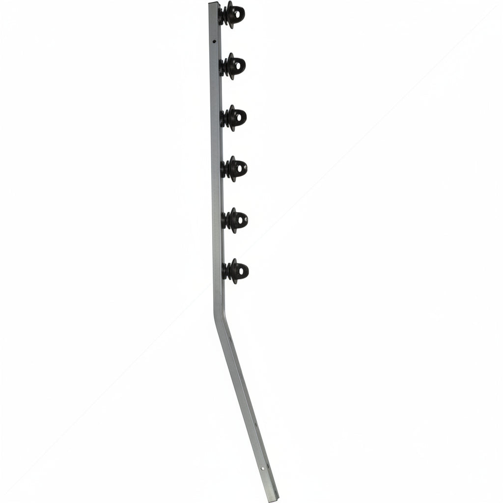 Nemtek Fence Pole - 6Line Square Tube Jurassic Galvanised Angled BB