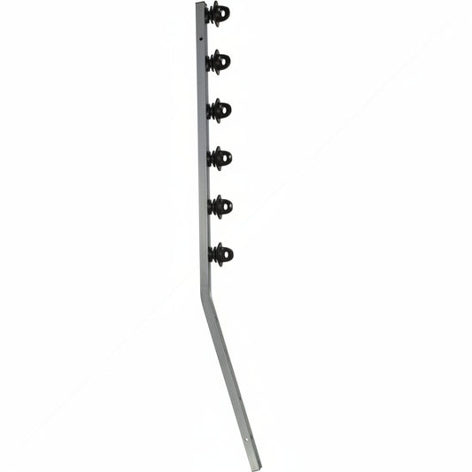 Nemtek Fence Pole - 6Line Square Tube Jurassic Galvanised Angled BB
